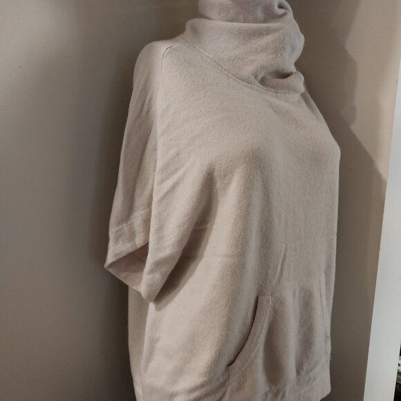 Cashmere  Petite100% Sweater ShortsleevesFront pocket Muff XXS Plus - Picture 4 of 5